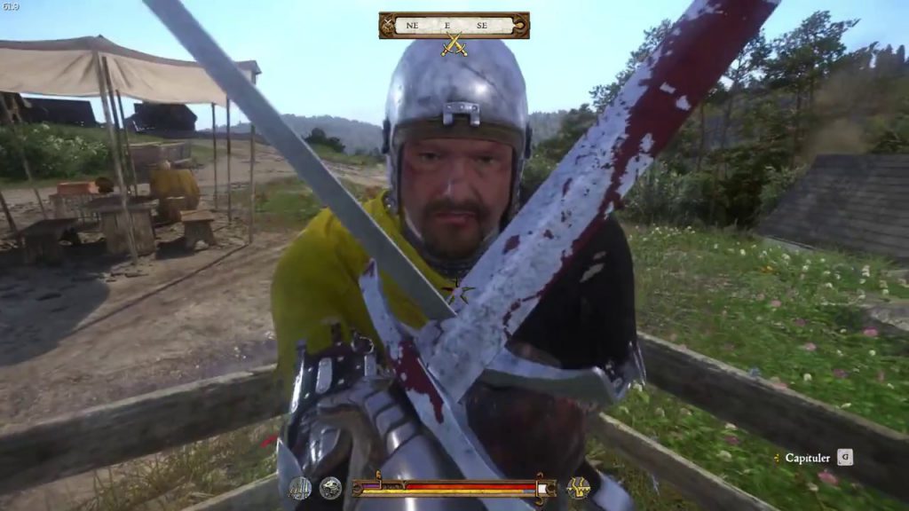 Kingdom Come Deliverance sword fight with Captain Bernard