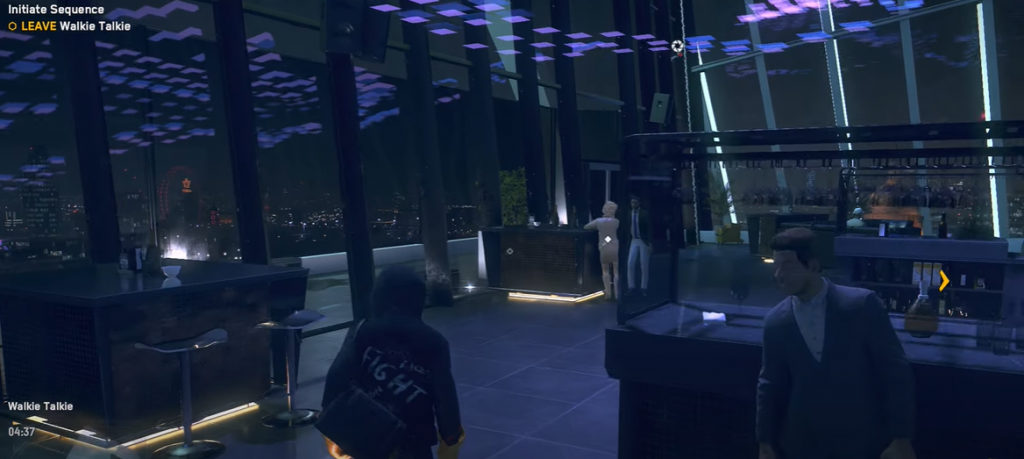 Watch Dogs Walkie Talkie club view from the penthouse party