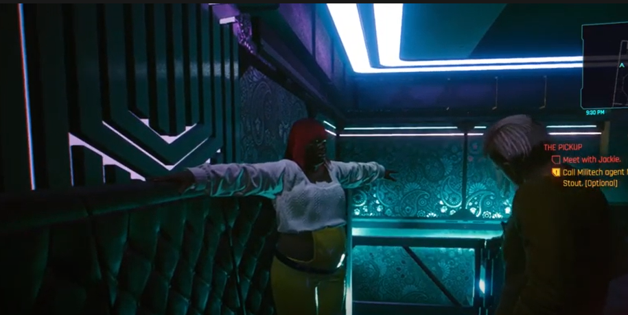 Cyberpunk 2077 t-pose bug in Lizzie's bar