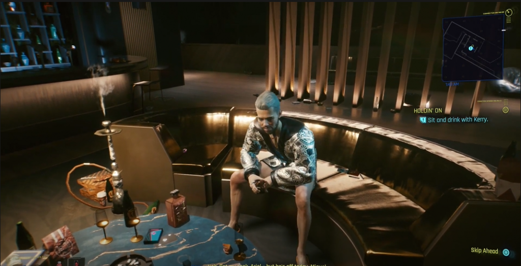 Cyberpunk 2077 Meeting Kerry Eurodyne in his rocker mansion