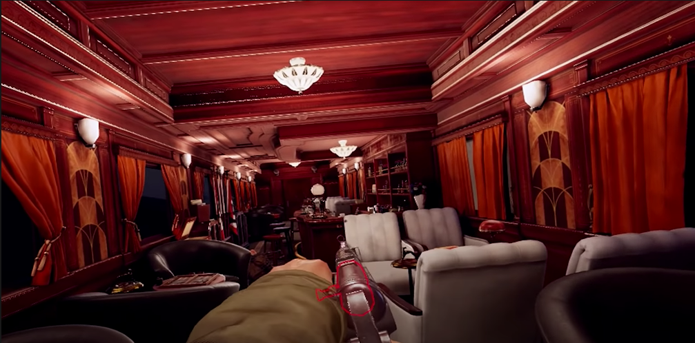 Medal of Honor VR Above and Beyond fighting through the Nazi train bar car