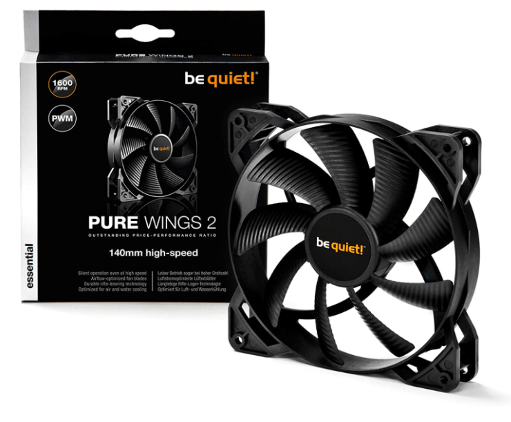 be quiet! Pure Wings 2 140mm PWM high-Speed, Cooling Fan