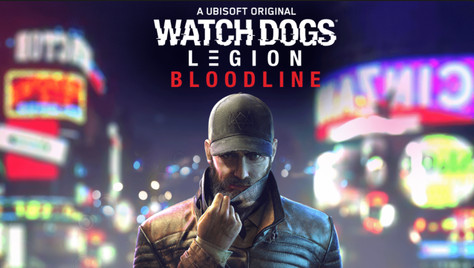 Watch Dogs Legion Bloodline DLC Logo with Aiden Pearce in London