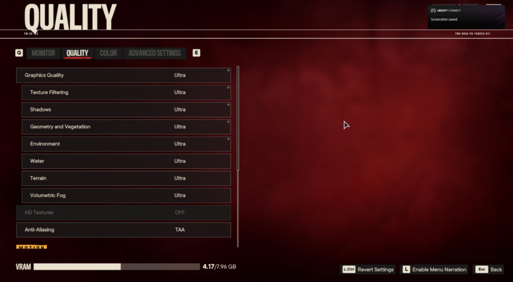 Far Cry 6 Video Quality Settings