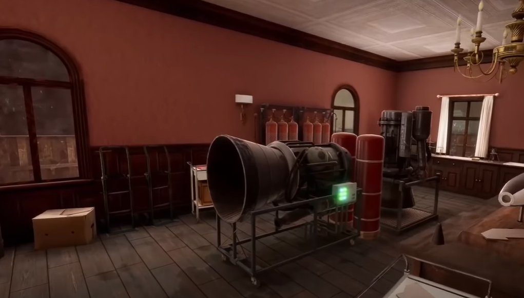 Wanderer VR German rocket engine experiment inside a mansion