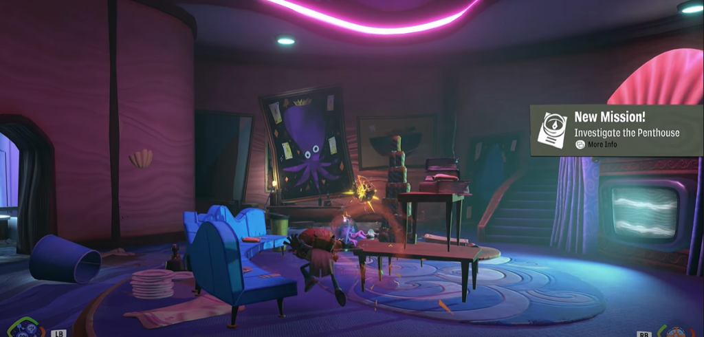 Psychonauts 2 Raz in Casino Hotel Room