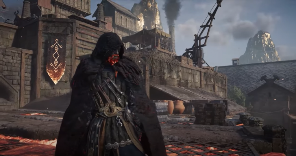 Assassin's Creed Valhalla Dawn of Ragnarok DLC Eivor as a Muspel fire giant