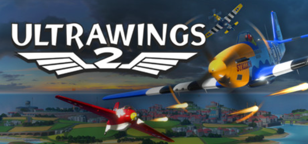 Ultrawings 2 logo with planes flying in the background