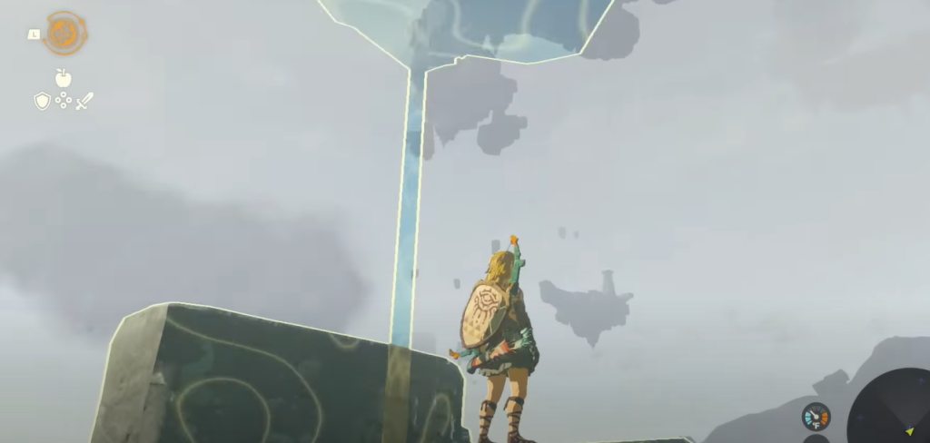 Zelda TotK Recall ability riding rock to sky islands