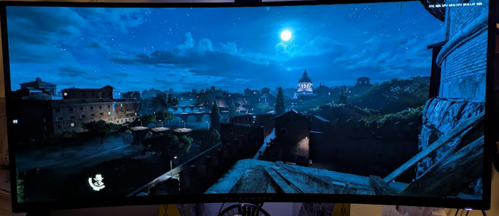 Indiana Jones overlooking Vatican City at night