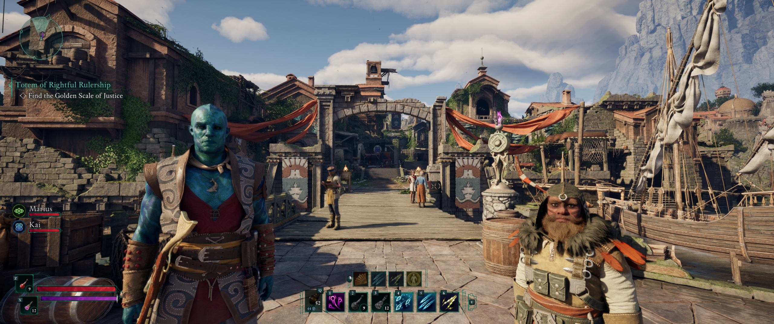 Avowed Dawnshore Docks with Kai and Marius