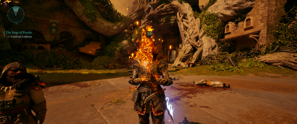 Inquisitor Lodwyn Burning Avowed Inquisitor Lodwyn burning from a loss of faith