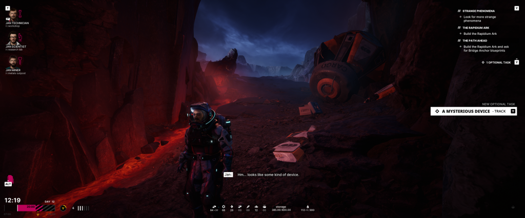Crashed Pod Jan finding a crashed pod in the Alters