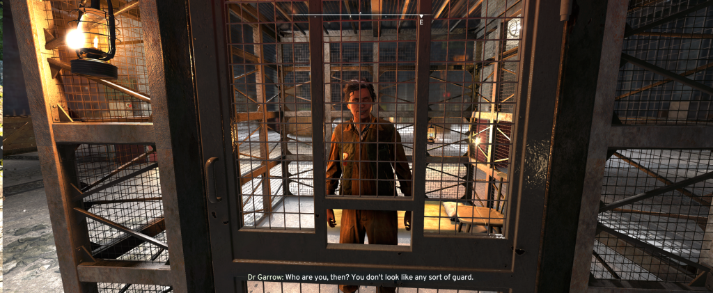 Dr. Garrow Atomfall Dr. Garrow in her cell