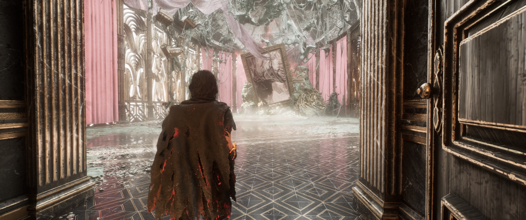 Verso in the Manor Clair Obscur Expedition 33 Verso walking into the hidden back room of the