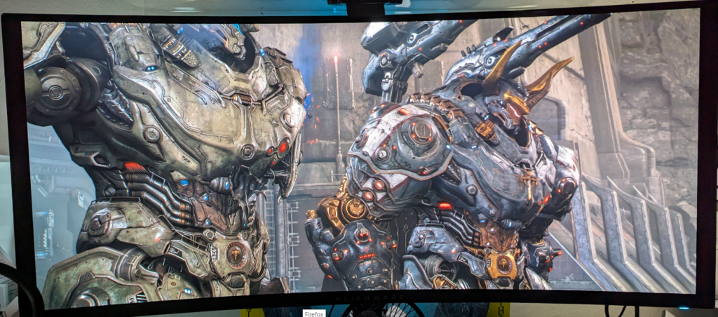 Doom Slayer Mech with Guardian Mech at his Side