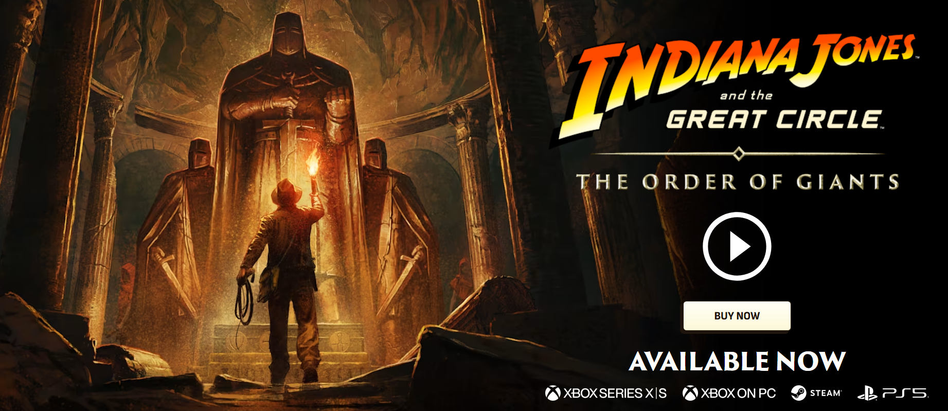 Indiana Jones and the Great Circle Order of the Giants DLC key art