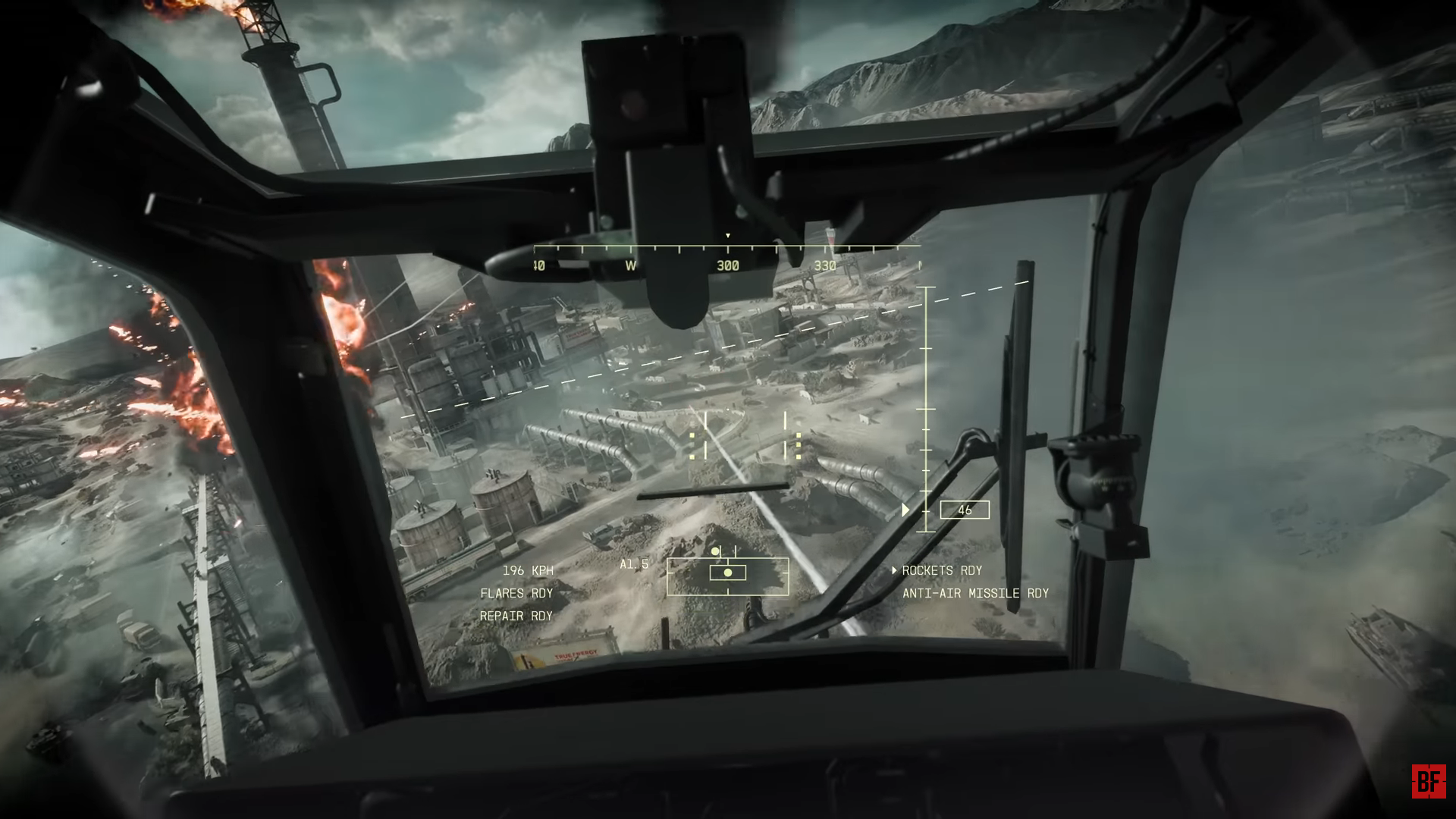 Battlefield HOTAS Setup helicopter first person view