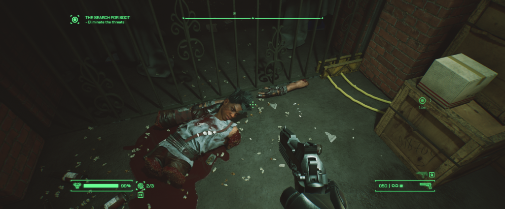 Robocop is violent and this poor lady's parts are everywhere
