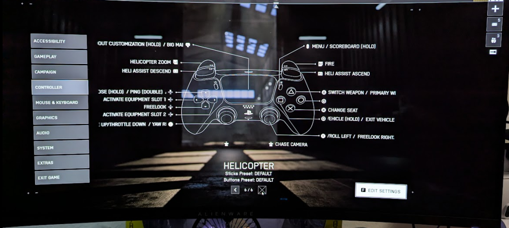 Battlefield 6 gamepad mapping for aircraft