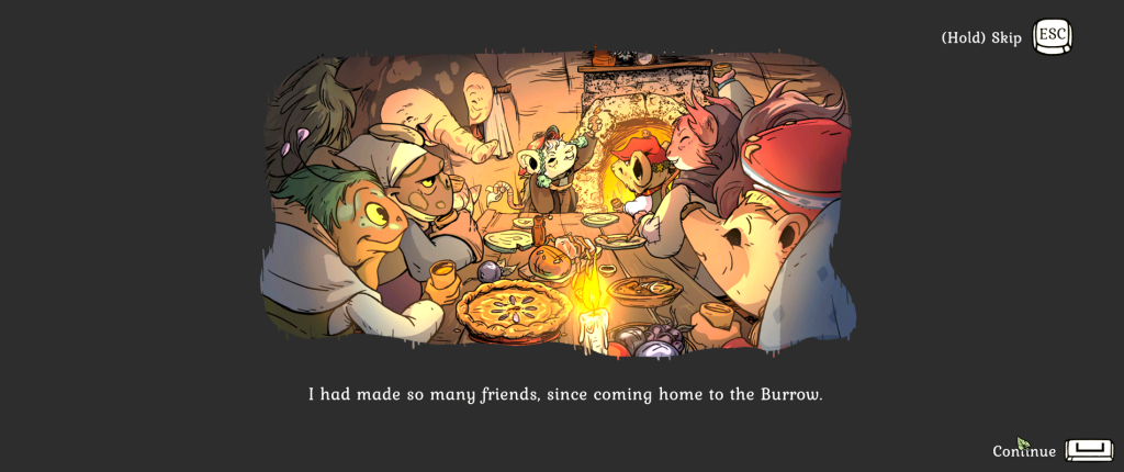 Reaching the end with the mouse/animal friends