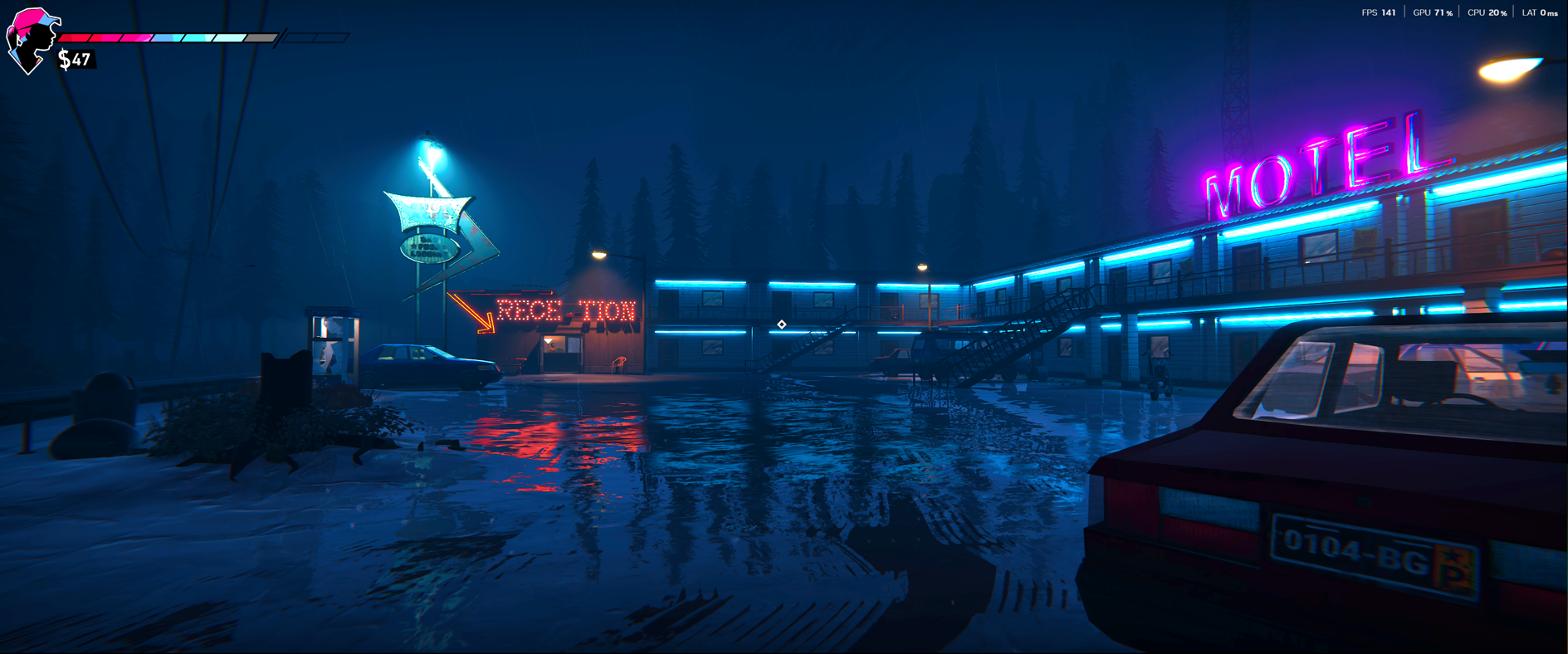 Road 96 at the Motel