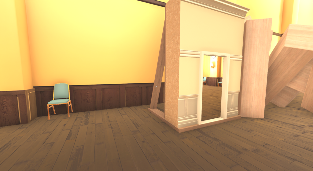 Perspective doorway to another room