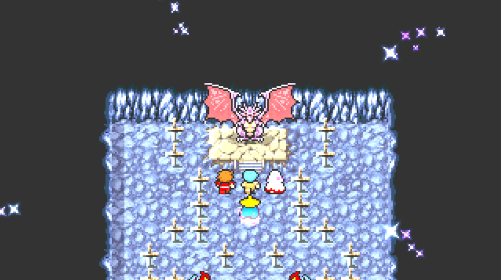 Dragon King FF1 meeting the dragon king
