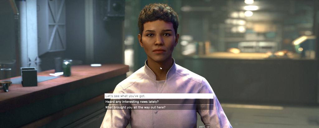 Zoomed In Starfield zoomed in dialogue camera