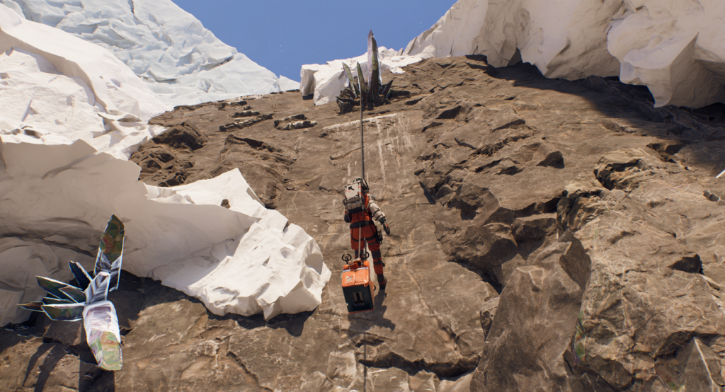Climbing an Alien World Aphelion climbing the rockface
